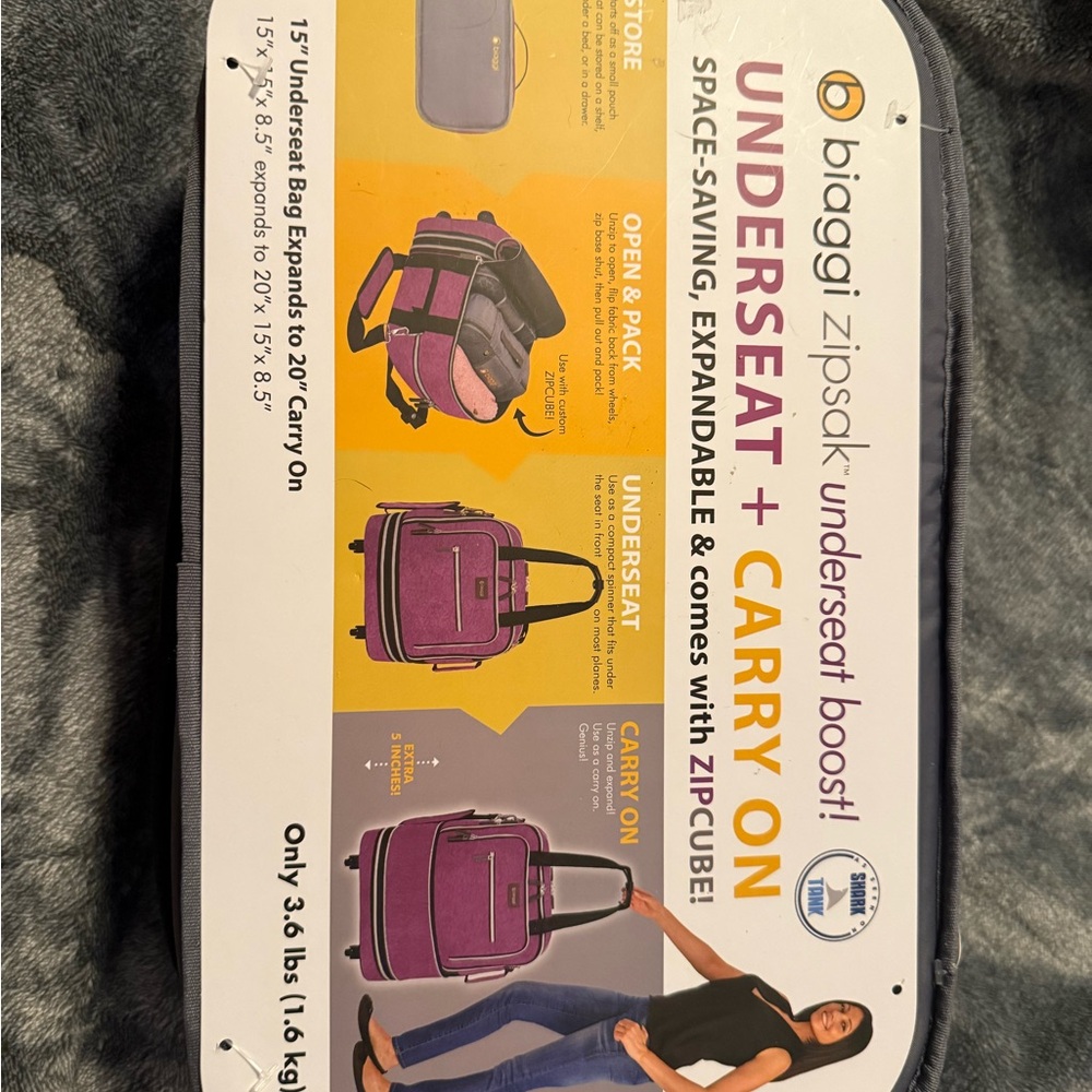 Biaggi zipsack Underseat Carry On Bag